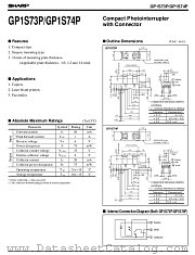 GP1S73 datasheet pdf SHARP