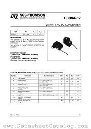 GS20AC-12 datasheet pdf ST Microelectronics