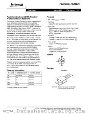 FSJ160R3 datasheet pdf Intersil