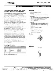FSL110R1 datasheet pdf Intersil