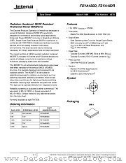 FSYA450D1 datasheet pdf Intersil