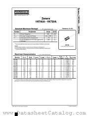 1N746A-1N759A datasheet pdf Fairchild Semiconductor