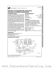 ADC0858BIV datasheet pdf National Semiconductor