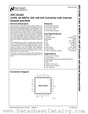 ADC12L063CIVYX datasheet pdf National Semiconductor