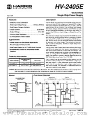 HV3-2405E-5 datasheet pdf Harris Semiconductor