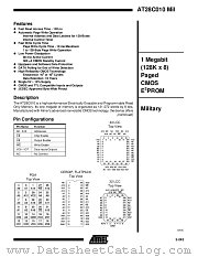 AT28C010E-12EM/883 datasheet pdf Atmel
