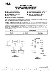 D8748H datasheet pdf Intel