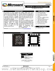 LX5510 datasheet pdf Microsemi