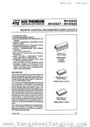 M145026B1 datasheet pdf ST Microelectronics