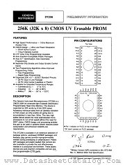 27C256 datasheet pdf General Semiconductor