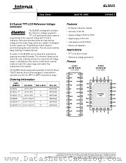 EL5825IR-T7 datasheet pdf Intersil