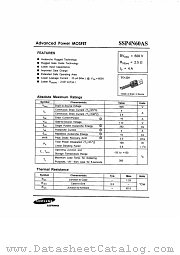 SSP4N60AS datasheet pdf Samsung Electronic