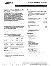 ISL84052IB datasheet pdf Intersil