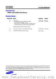 K9F1G08Q0M datasheet pdf Samsung Electronic