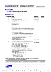 K9F5616U0B-DIB0 datasheet pdf Samsung Electronic
