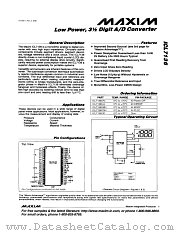 ICL7136C/D datasheet pdf MAXIM - Dallas Semiconductor