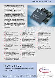 VDSL5100I datasheet pdf Infineon