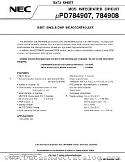 UPD784908GF datasheet pdf NEC