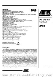 U2731B-NFNG1 datasheet pdf Atmel
