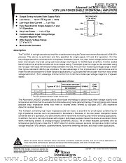 TLV2221Y datasheet pdf Texas Instruments