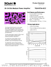 TGA1073A datasheet pdf TriQuint Semiconductor