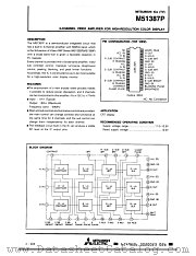 M51387P datasheet pdf Mitsubishi Electric Corporation