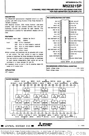 M52321SP datasheet pdf Mitsubishi Electric Corporation