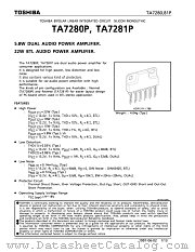 TA7280 datasheet pdf TOSHIBA