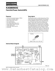KA5M0965Q-TU datasheet pdf Fairchild Semiconductor