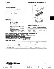 KA9201D datasheet pdf Samsung Electronic