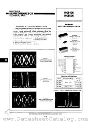 MC1596 datasheet pdf Motorola