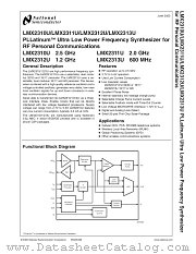 LMX2311 datasheet pdf National Semiconductor