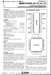 M5M27C202K-15I datasheet pdf Mitsubishi Electric Corporation