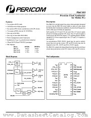 PI6C103 datasheet pdf Pericom Technology