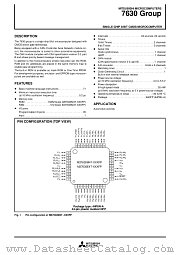 M37640M4T datasheet pdf Mitsubishi Electric Corporation