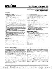 MX29LV320 datasheet pdf Macronix International