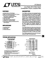 LTC1064-4MJ datasheet pdf Linear Technology