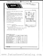 TA7274P datasheet pdf TOSHIBA