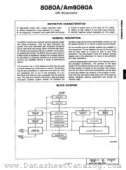 8080A datasheet pdf Advanced Micro Devices