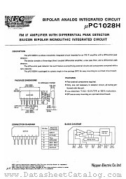 UPC1028H datasheet pdf NEC