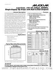 MAX4352EUK-T datasheet pdf MAXIM - Dallas Semiconductor