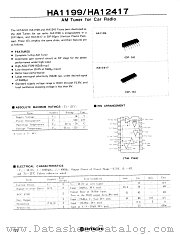 HA1199 datasheet pdf Hitachi Semiconductor