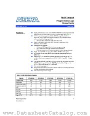 EPM3064XXX datasheet pdf Altera Corporation
