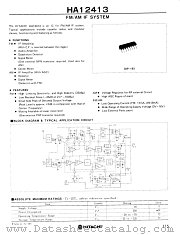 HA12413 datasheet pdf Hitachi Semiconductor