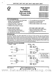 QS74FCT861T datasheet pdf Quality Semiconductor