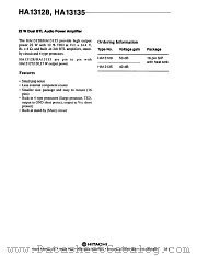 HA13143 datasheet pdf Hitachi Semiconductor