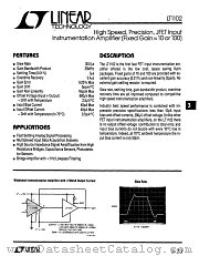 LT1102I datasheet pdf Linear Technology
