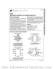 LM10H/883 datasheet pdf National Semiconductor