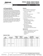 HIN232CB-T datasheet pdf Intersil