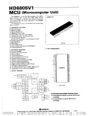 HD6805V1 datasheet pdf Hitachi Semiconductor